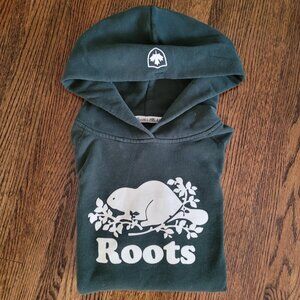 Roots Organic Cotton Green Hoodie Women's Size XS